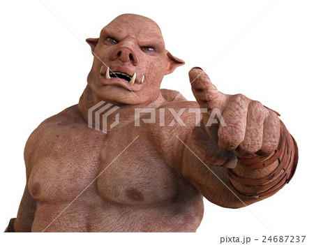Illustration Of A Monster Isolated on White 24687237