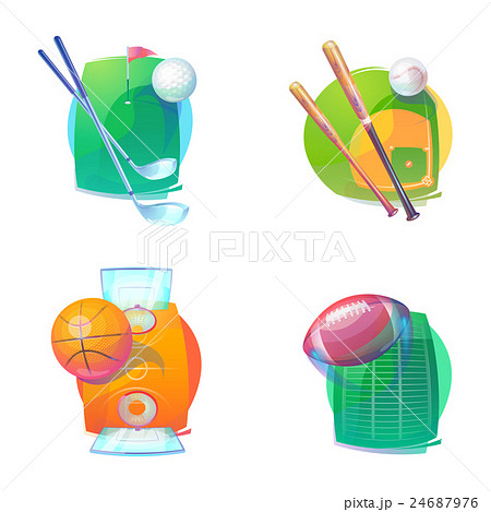 Basketball and baseball, golf, rugby accessories 24687976