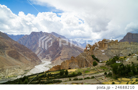 Dhankar monastery, Spiti river, Himalayas 24688210