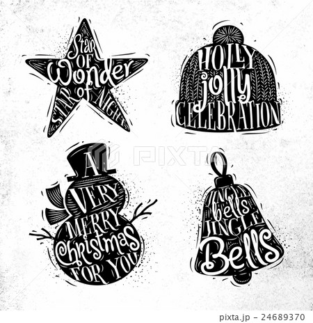 Christmas silhouettes star 24689370