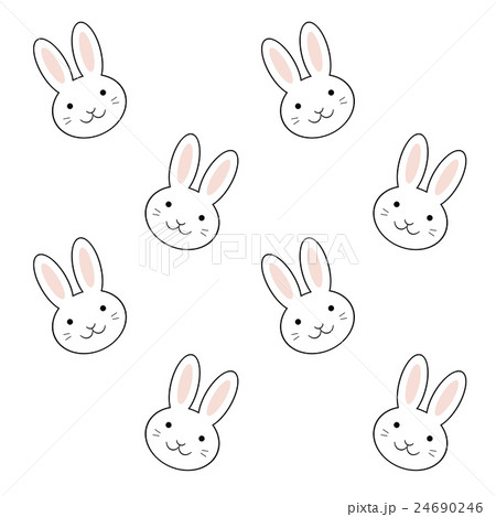 ウサギのキャラクターのイラスト素材