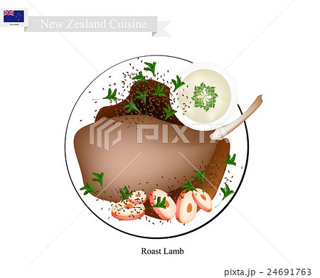 Roasted Lamb Legs, The Popular Dish of New Zealand Roasted Lamb Legs, The Popular Dish of New Zealand 24691763