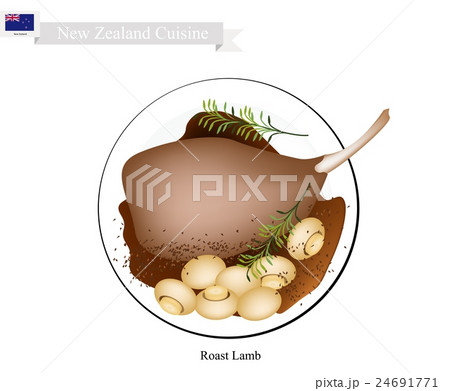 Roasted Lamb Legs, The Popular Dish of New Zealand Roasted Lamb Legs, The Popular Dish of New Zealand 24691771