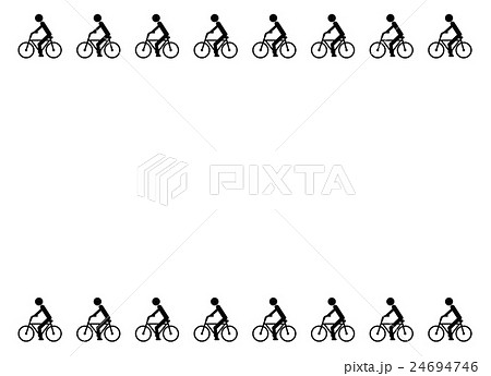 自転車ドライバーのフレームのイラスト素材 24694746 Pixta