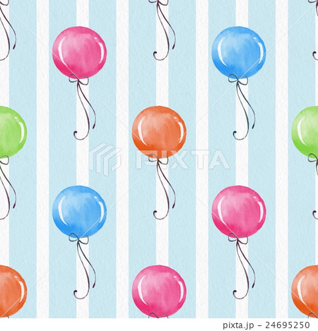 Seamless background with balloons 1 24695250