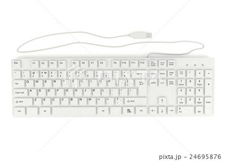 Computer keyboard isolated on white background 24695876