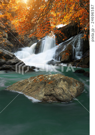 waterfall in deep jungle khao yai national park waterfall in deep jungle khao yai national park 24696587