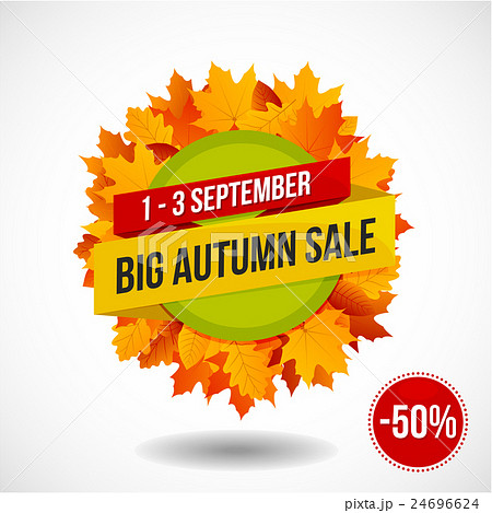 Autumn Sale Discount Logo or Emblem Autumn Sale Discount Logo or Emblem 24696624