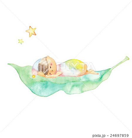 葉っぱと小人、おやすみ 24697859