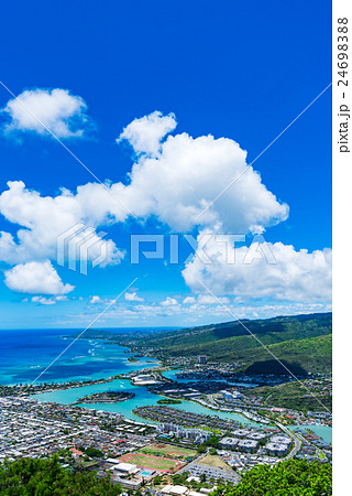 ハワイカイの眺望、オアフ島、ハワイ 24698388