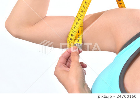 ダイエット 二の腕の写真素材