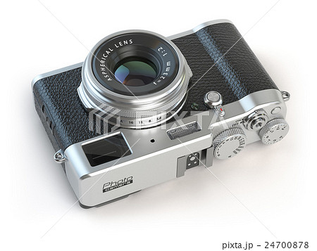 Retro vintage camera  isolated on white. 24700878