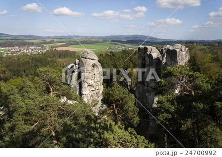 Sandstone rocks around Hruba Skala Castle 24700992