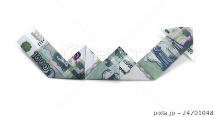 rubles arrow origami rubles arrow origami 24701048