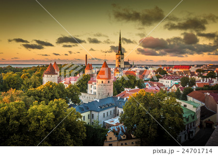 Nice sunset in Tallinn Estonia Nice sunset in Tallinn Estonia 24701714