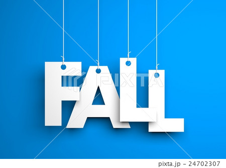 Fall - text hanging on the strings 24702307