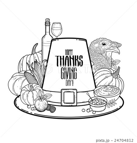Graphic Thanksgiving day hat 24704812