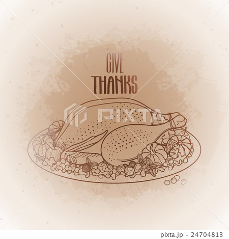 Graphic festive turkey Graphic festive turkey 24704813