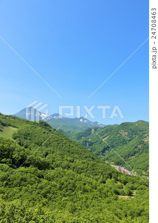 北海道　夏の知床連山 24708463