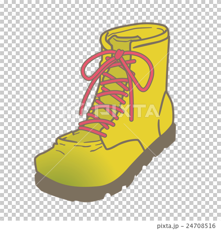 靴のイラスト（ごついブーツ　トレッキングブーツ） 24708516