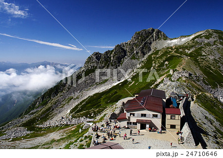 夏山の山荘を眺める 24710646