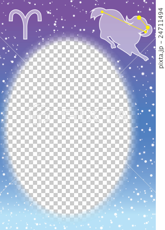 おひつじ座ポストカード濃 24711494