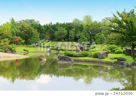 こしがや能楽堂の日本庭園 花田苑 9月 埼玉県越谷市の写真素材 こしがや能楽堂の日本庭園 花田苑 9月 埼玉県越谷市の写真素材