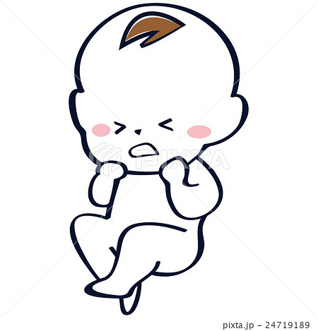 泣く赤ちゃん 胎児のイラスト素材 24719189 Pixta