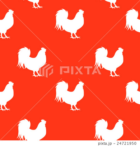 Vector Illustration of Red Fire Rooster, Symbol Vector Illustration of Red Fire Rooster, Symbol 24721950