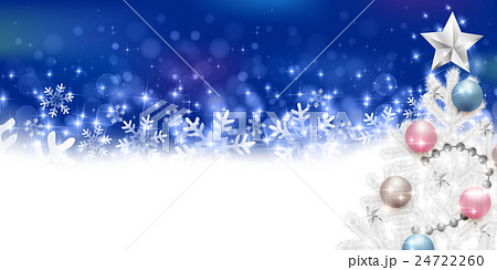 クリスマス 雪 モミの木 背景のイラスト素材
