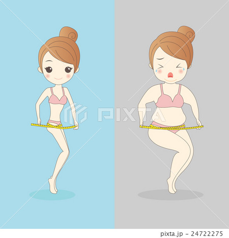 woman take waist slimming ruler woman take waist slimming ruler 24722275