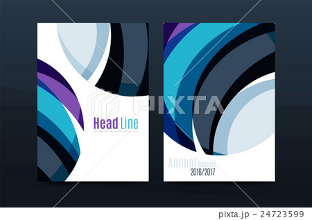 Abstract business annual report brochure cover 24723599