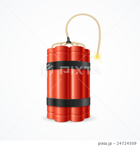 Detonate Dynamite Bomb. Vector Detonate Dynamite Bomb. Vector 24724509