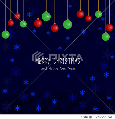青いクリスマス背景 24727158