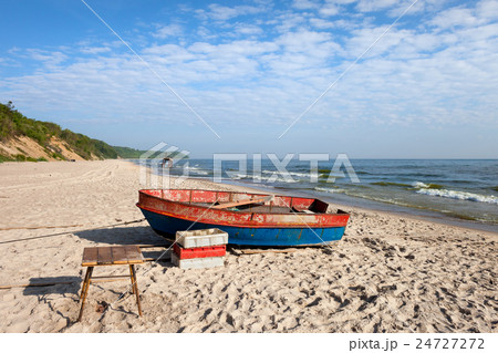 Fishing Boat on Baltic Sea Beach Fishing Boat on Baltic Sea Beach 24727272