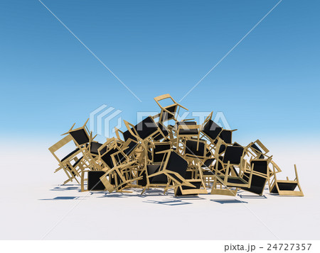 崩れる椅子 24727357