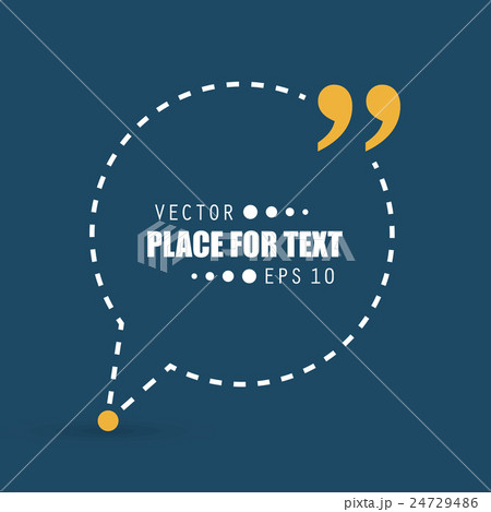Abstract concept vector empty speech square quote 24729486