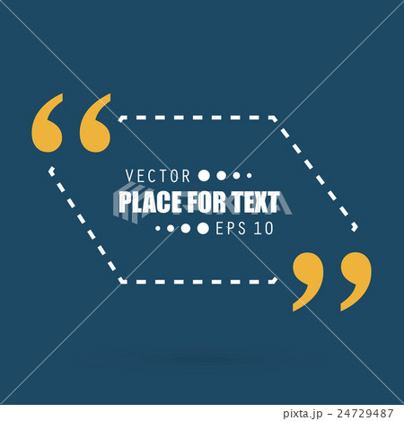 Abstract concept vector empty speech square quote 24729487