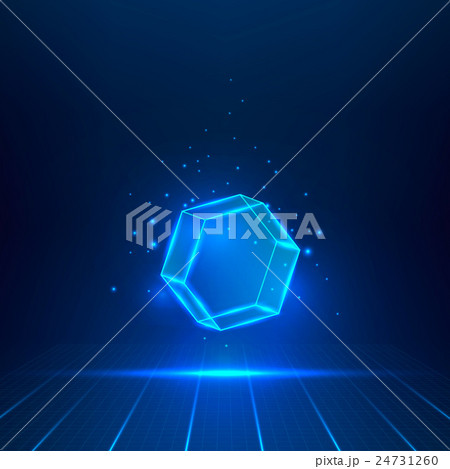 Vector glass hexagon 24731260