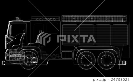 isoladed transparent fire truck isoladed transparent fire truck 24733022