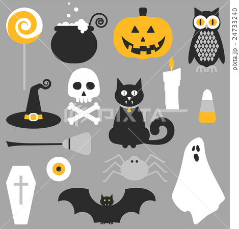 Halloween flat icons design. 24733240