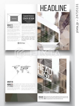 Set of business templates for brochure, magazine 24735131