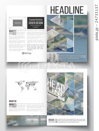 Set of business templates for brochure, magazine 24735137