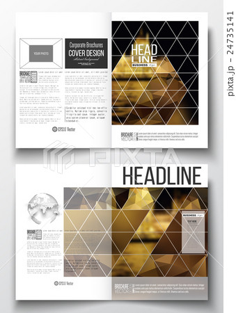 Set of business templates for brochure, magazine 24735141
