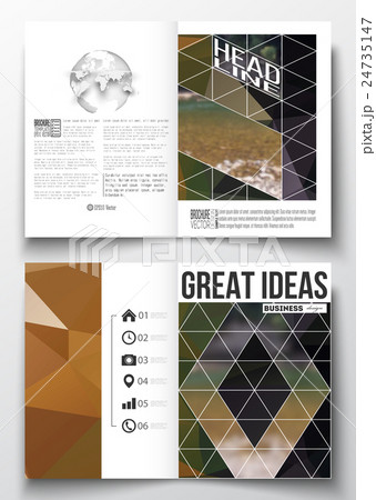 Set of business templates for brochure, magazine 24735147