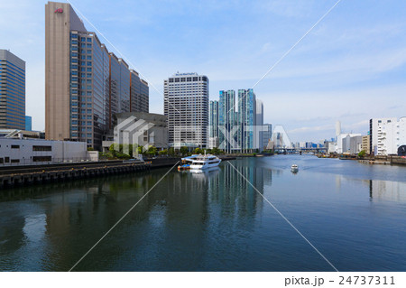 天王洲アイルと青空 24737311