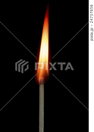 Ignition of a match, with smoke on dark background Ignition of a match, with smoke on dark background 24737656