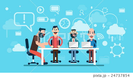 Businesspeople Team Working Abstract Business Businesspeople Team Working Abstract Business 24737854