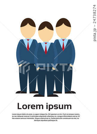 Silhouette Business Man Group Full Length Silhouette Business Man Group Full Length 24738274