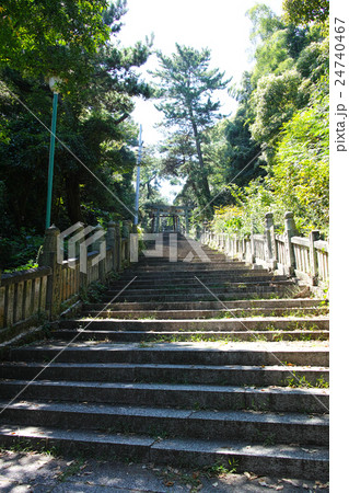 香川 琴弾八幡宮参道の石段 香川 琴弾八幡宮参道の石段 24740467
